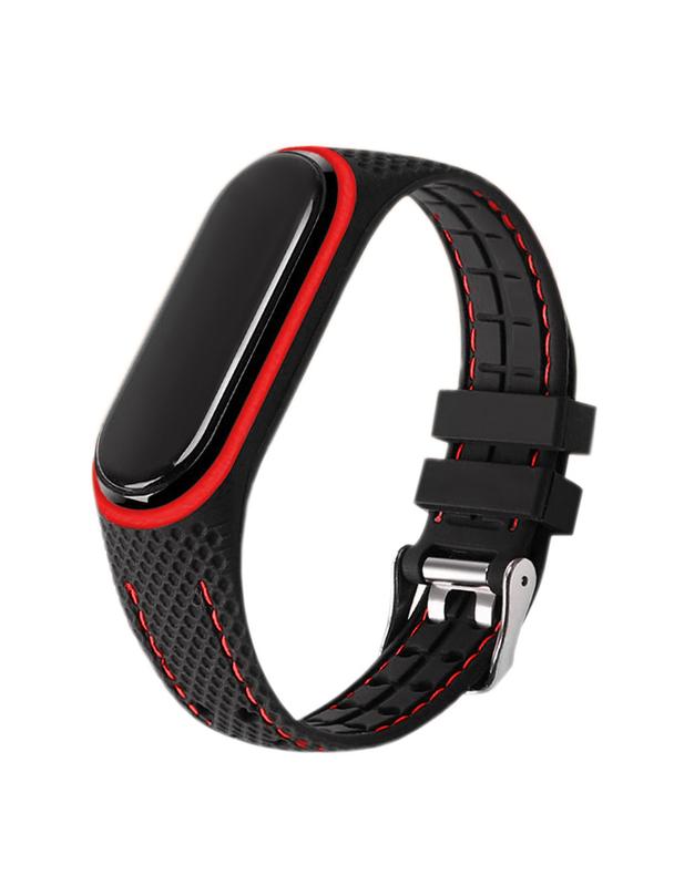 Pasek z elastomeru LIFESTYLE do XIAOMI Mi Band 7 czarny (04)