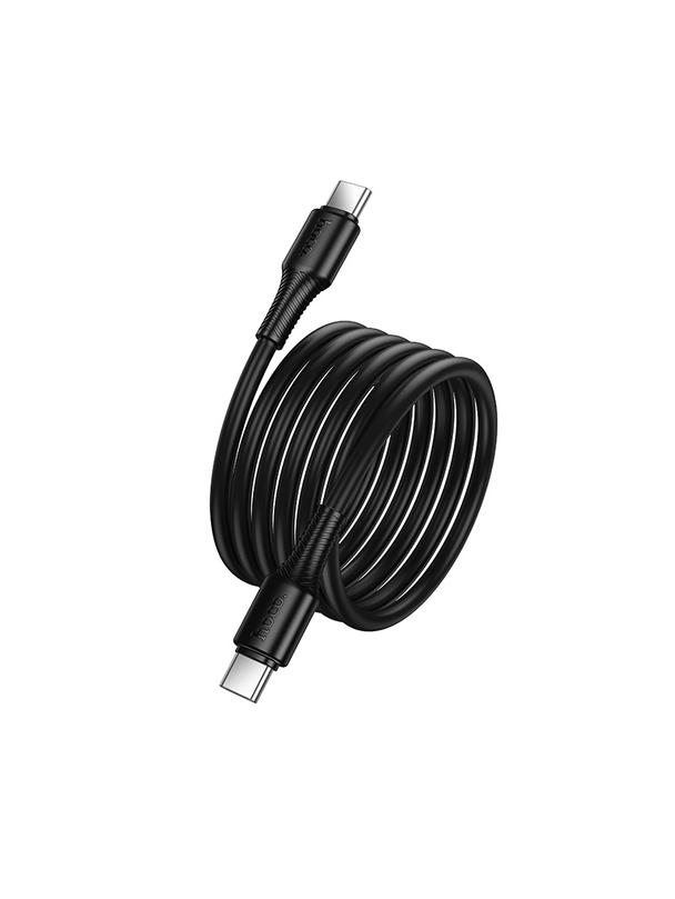 Kabel USB C do USB C Hoco 3A 60W 1 m X120 czarny