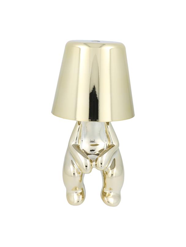 Lampka nocna GOLD MAN Art Deco siedzący (wzór 2) MLTL