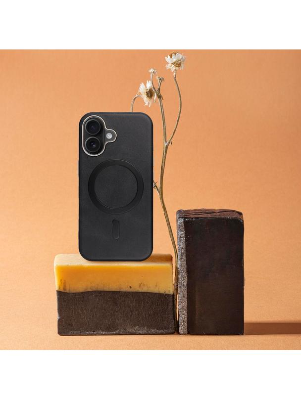 Futerał GENTLEMAN MAG COVER kompatybilny z MagSafe do IPHONE 16 czarny