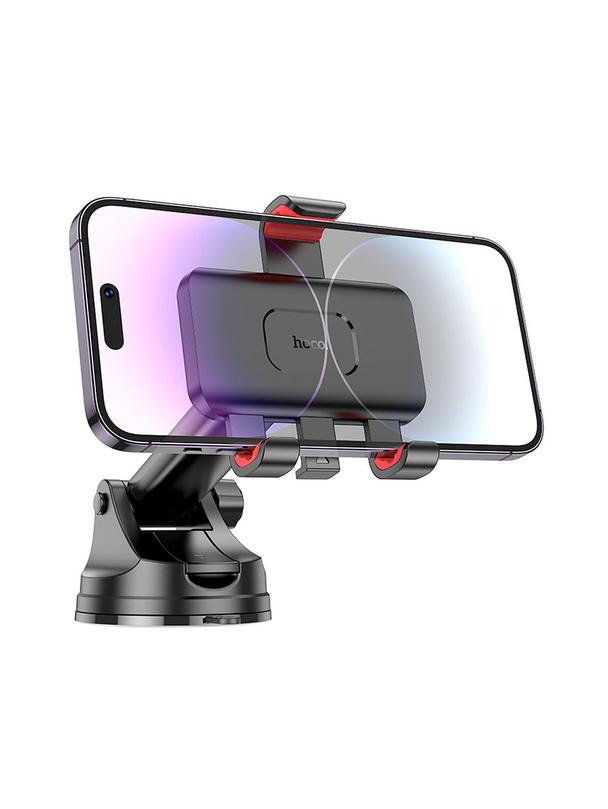 Uchwyt na telefon do samochodu uniwersalny Hoco do szyby / deski H22 czarny