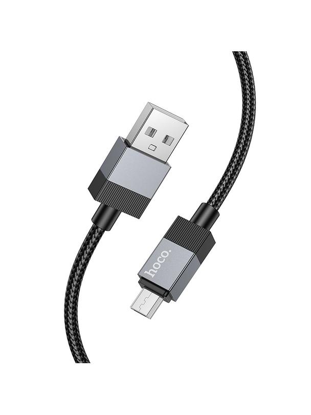 Kabel USB A do Micro USB Hoco 2,4A 1 m X110 czarny