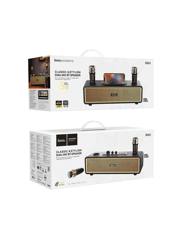 Zestaw do karaoke bluetooth 25W 6h Hoco BS63 czarny