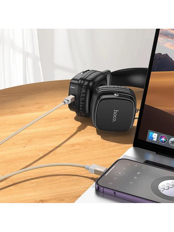 Kabel AUX Jack 3,5 mm (męski) do Lightning (męski) Hoco 1 m UPA32A złoty