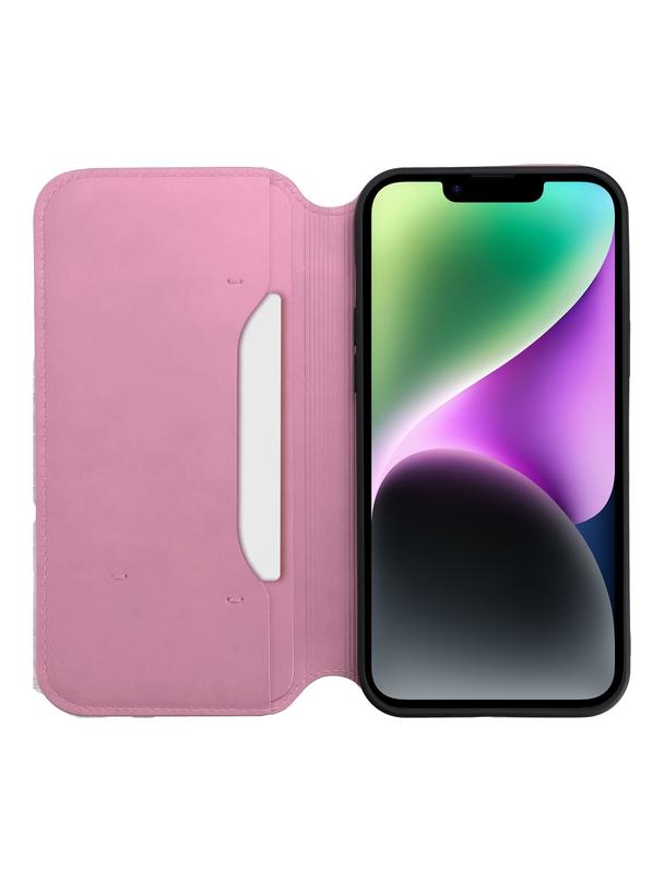 Kabura DUAL POCKET Book do SAMSUNG A52 / A52S / A52 5G jasny różowy