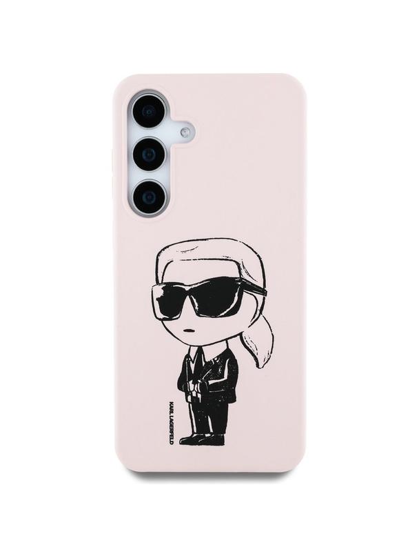 KARL LAGERFELD futerał do SAMSUNG S25 KLHMS25SPNYKGRTP (Magnetic Silicone Graffiti Ikonik) różowy