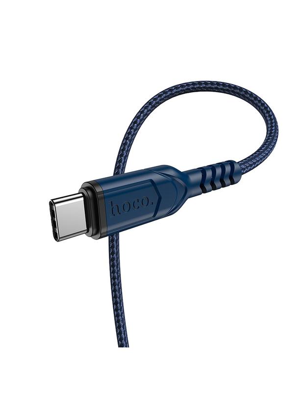Kabel USB A do USB C Hoco QC 3A 1 m X59 niebieski