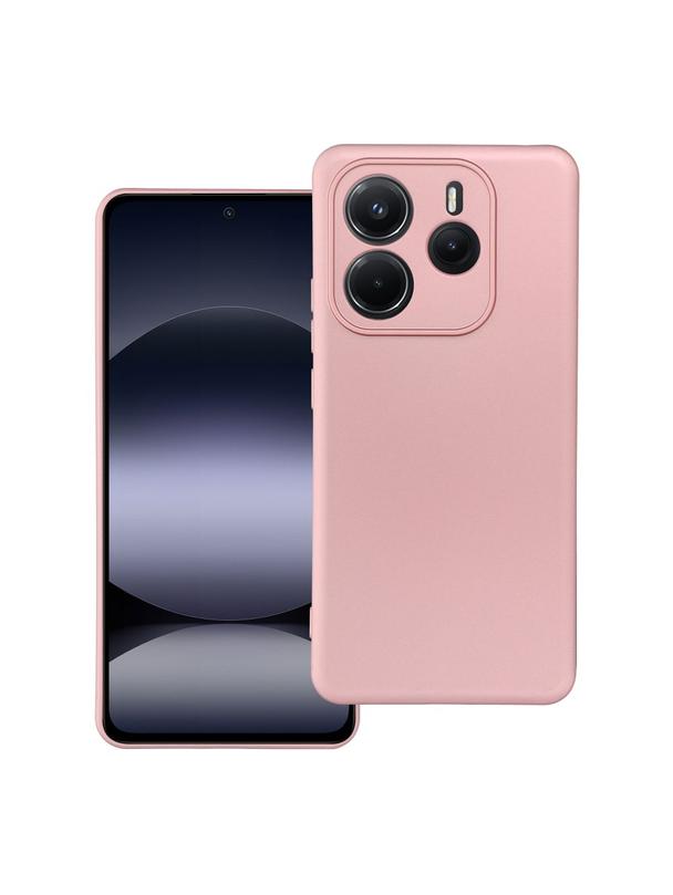 Futerał METALLIC do XIAOMI Redmi NOTE 14 5G różowy