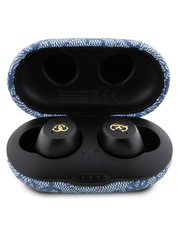 GUESS słuchawki bezprzewodowe bluetooth TWS ENC GUTWSP4EGB (4G Metal) niebieskie