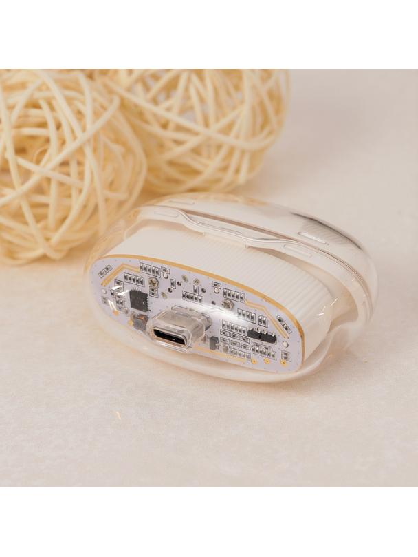 EOL Słuchawki bezprzewodowe douszne Hoco TWS EW54 białe mleczne