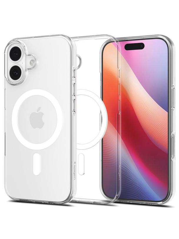 SPIGEN futerał LIQUID CRYSTAL MAG MAGSAFE IPHONE 17 CLEAR/WHITE