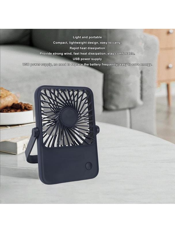 Wentylator / wiatrak biurkowy z regulowaną podstawką HX-122 ciemny niebieski