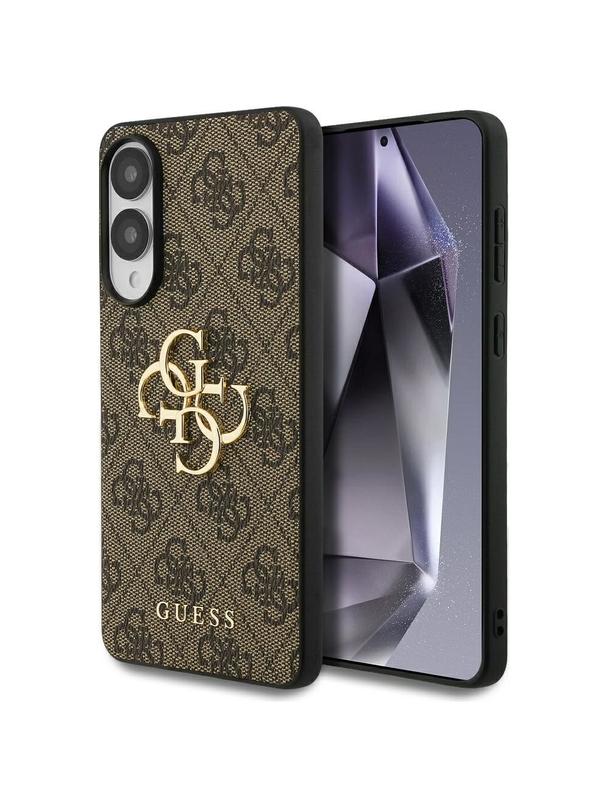 GUESS futerał do SAMSUNG S25 Edge GUHCS25E4GMGBR (4G PU Big Logo) brązowy