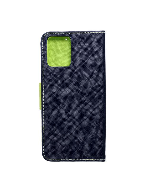 Kabura FANCY Book do MOTOROLA MOTO G14 granatowo limonkowy
