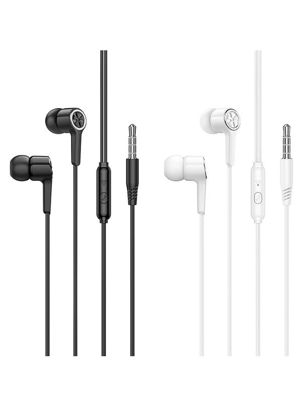 Słuchawki przewodowe douszne Jack 3,5 mm Hoco M104 białe