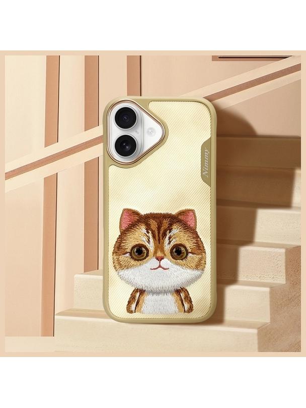 NIMMY futerał BIG EYED PET 2.0 Cat do IPHONE 16 khaki