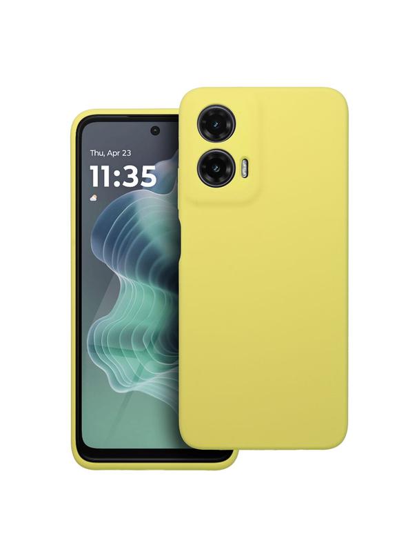Futerał SILICONE 2mm do MOTOROLA G35 5G żółty