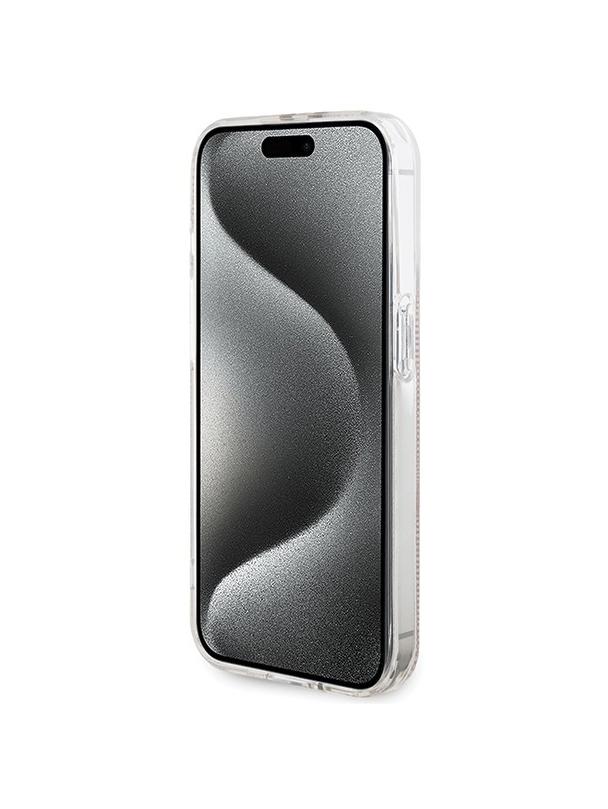 GUESS futerał do IPHONE 14 Pro Max GUHCP14XH4PSEGP (4G Gold  Stripe) różowy