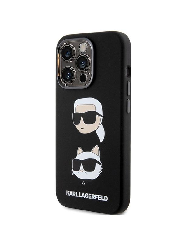 KARL LAGERFELD futerał do IPHONE 15 Pro KLHCP15LSDHKCNK (Silicone KC) czarny