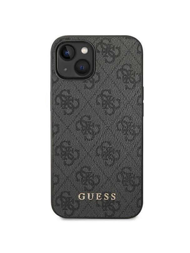 GUESS futerał do IPHONE 14 GUHCP14SG4GFGR (4G Gold Logo) szary