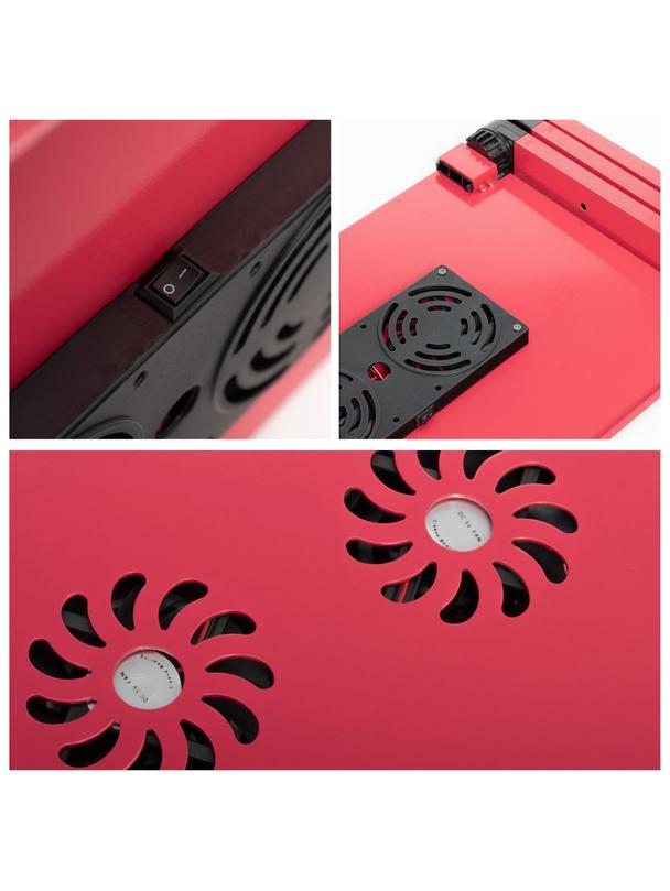 Podstawka pod laptop uniwersalna regulowana + chłodzenie YL-803 czerwona