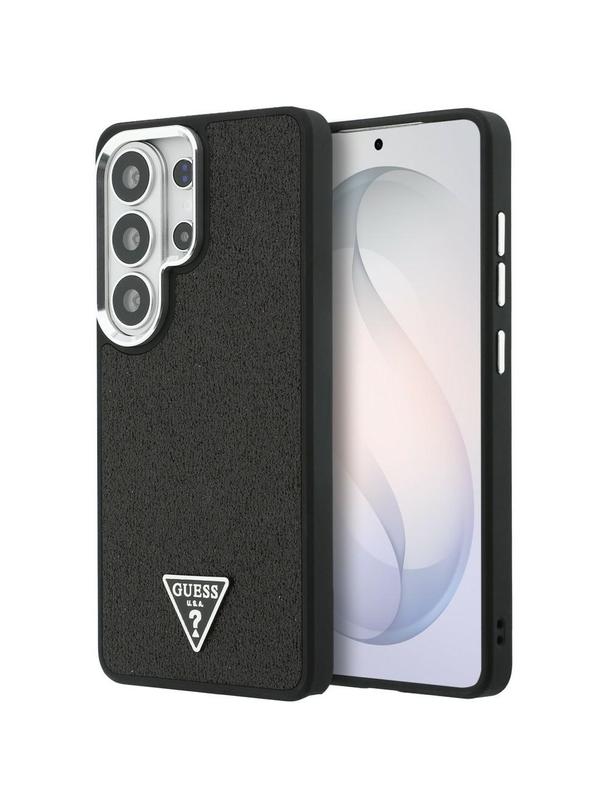 GUESS futerał do SAMSUNG S26 Ultra GUHMS26LPFGTSCMK (Fixed Glitter Triangle MagSafe) czarny