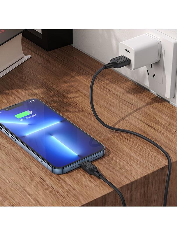 Kabel USB A do Micro USB Hoco 2,4A 1 m X90 czarny