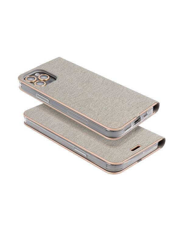 Kabura LUNA Book Gold do XIAOMI Redmi 13C / POCO C65 srebrny