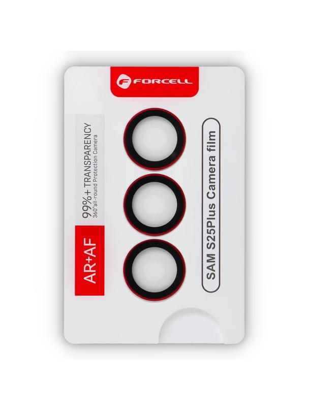 Szkło hartowane na aparat do Samsung S25 Plus Forcell Premium srebrny cień
