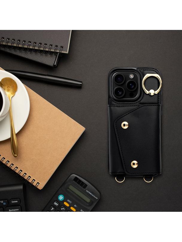 Futerał portfel WONDER dla IPHONE 15 czarny