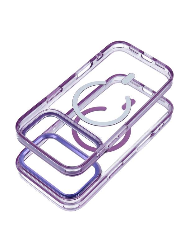 Futerał FRAME CLEAR HYBRID MAG COVER kompatybilny z MagSafe do IPHONE 17 Air fioletowy