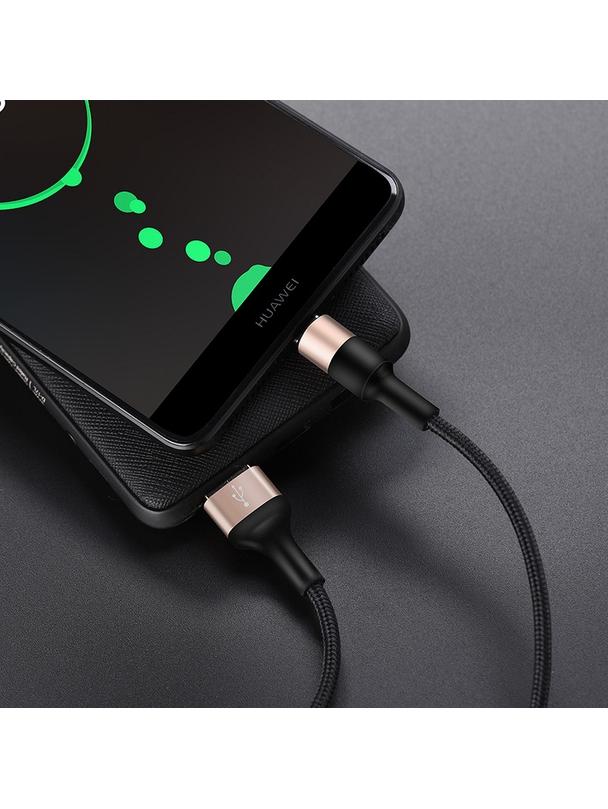 Kabel USB A do USB C Hoco 2A 1 m X26 czarno złoty