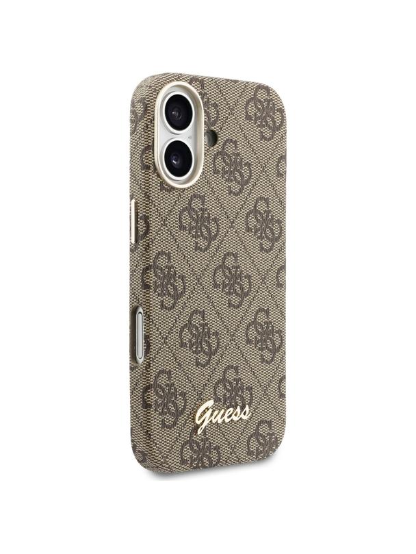 GUESS futerał do IPHONE 17 kompatybilny z MagSafe GUHMP17S5P4FWMSW (PU FW 4G Script) brązowy