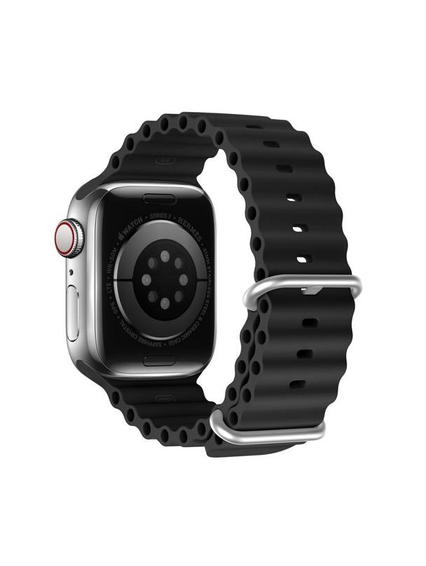 DUX DUCIS pasek OCEAN WAVE silikonowy do Apple Watch 38 / 40 / 41 mm czarny