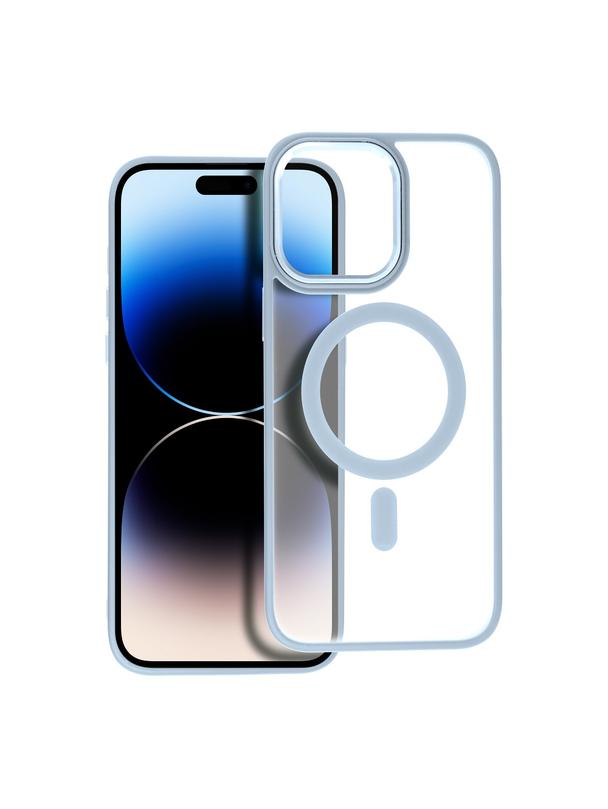Futerał MATTE MAG COVER kompatybilny z MagSafe do IPHONE 14 Pro niebieski
