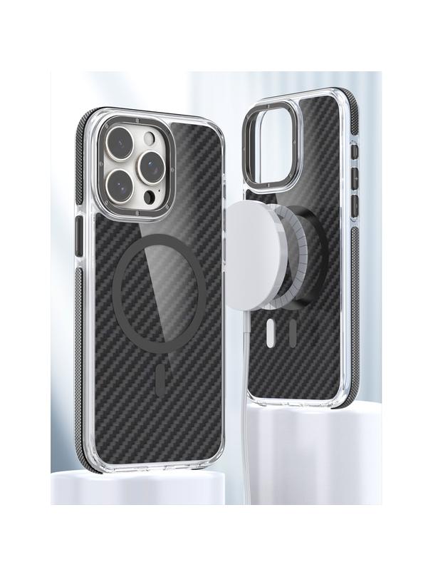 Futerał FIBER kompatybilny z MagSafe do XIAOMI Redmi 14C / POCO C75 4G czarny