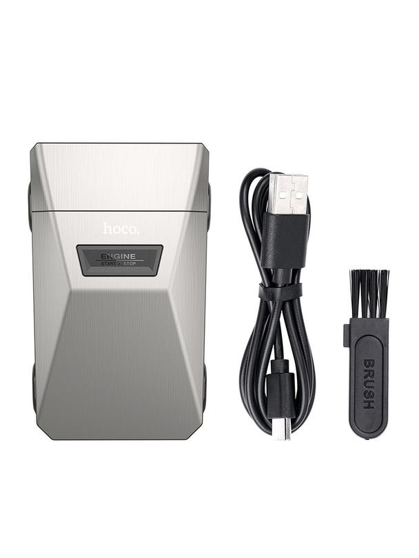 Maszynka do golenia Hoco z podwójnymi ostrzami IPX7 HP31 srebrna