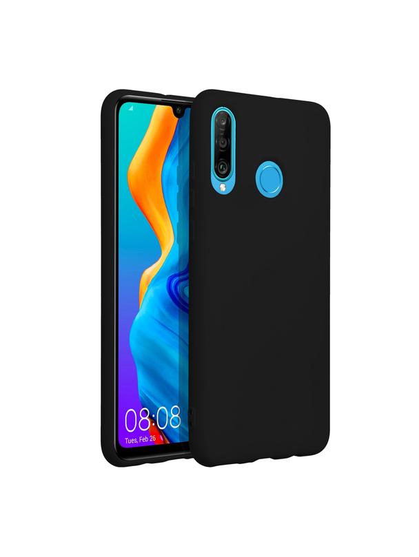 Futerał SILICONE do HUAWEI P30 Lite czarny