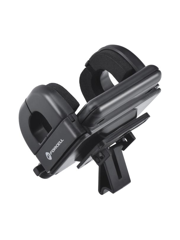 Uchwyt na telefon do samochodu uniwersalny Forcell F-Grip Regular do kratki czarny