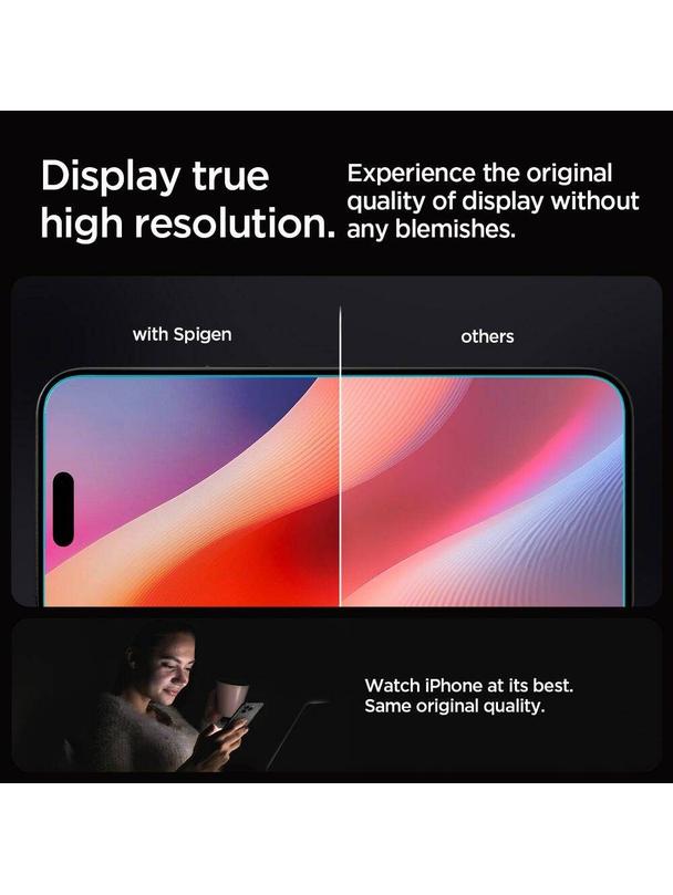 SPIGEN szkło hartowane GLAS.TR ”EZ FIT” do IPHONE 16 Pro Max clear