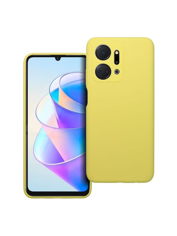 Futerał SILICONE 2mm do HONOR X7A żółty