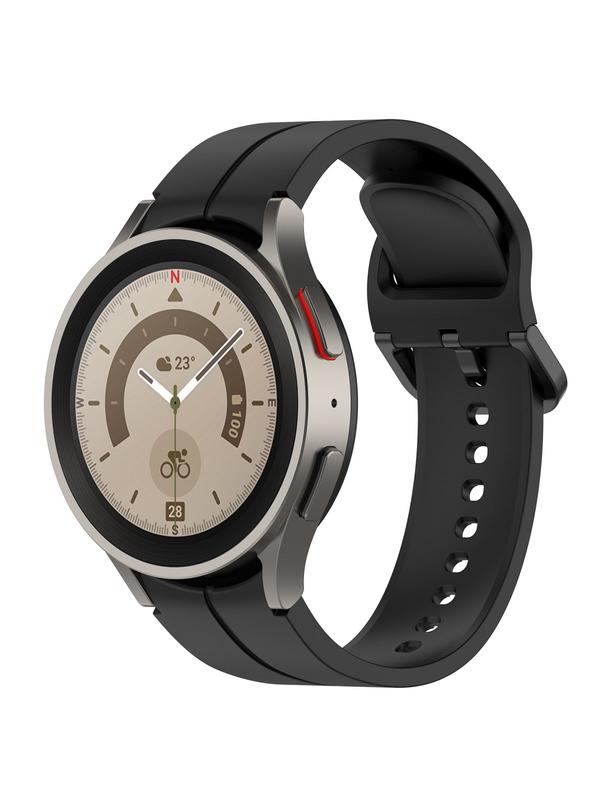 Pasek silikonowy do SAMSUNG Watch 4 / 5 czarny (5)