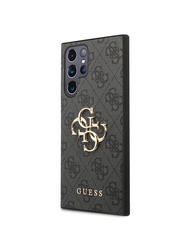 GUESS futerał do SAMSUNG S24 Ultra GUHCS24L4GMGGR (Leather 4G Metal Logo) czarny
