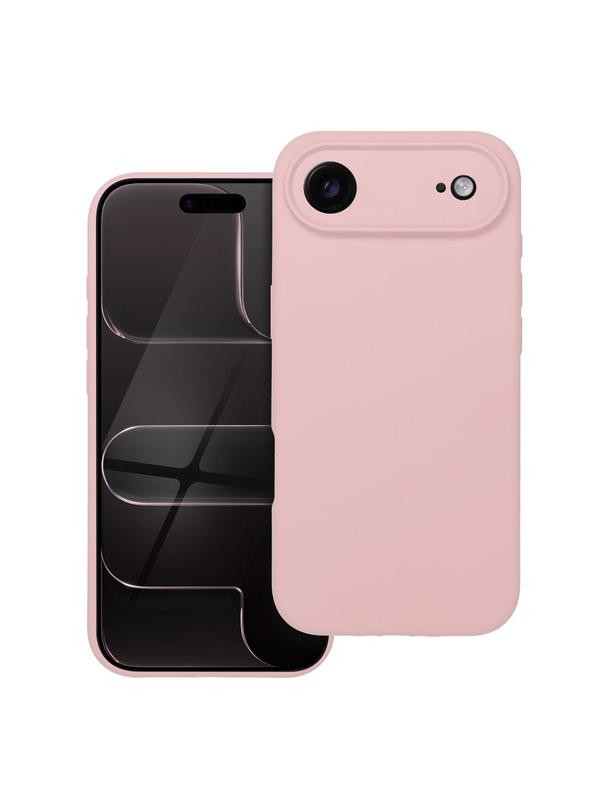 Futerał SILICONE 2mm do IPHONE 17 Air kompatybilny z MagSafe pudrowy róż