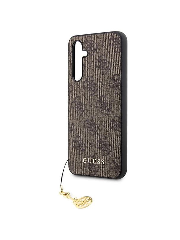 GUESS futerał do SAMSUNG A54 GUHCSA54GF4GBR (4G Charms Collection) brązowy