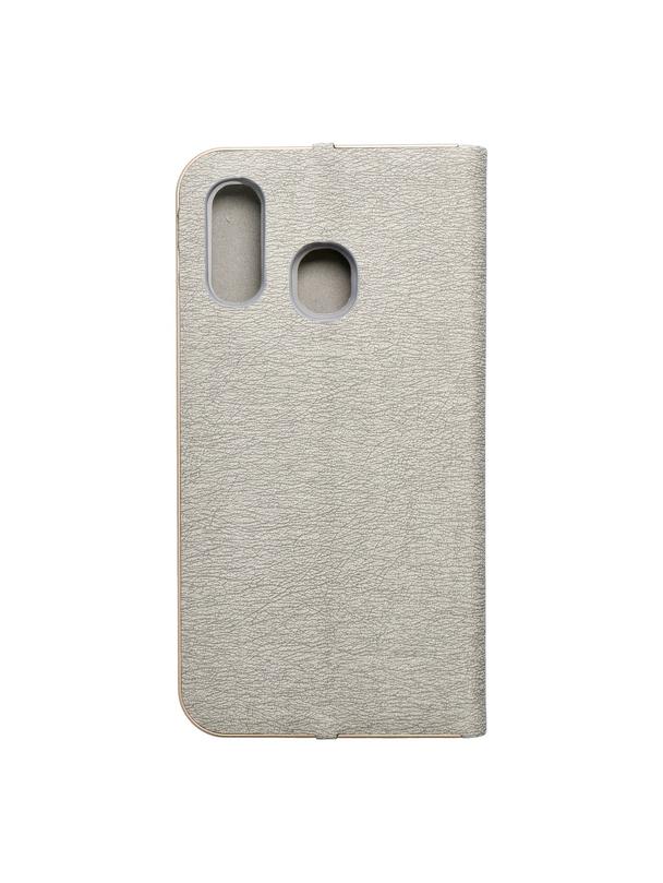 Kabura LUNA Book Gold do SAMSUNG A40 srebrny