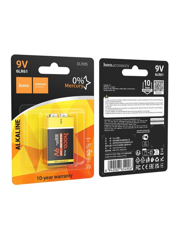 Bateria alkaliczna 6LR61 Hoco 9V DLR05 1 szt