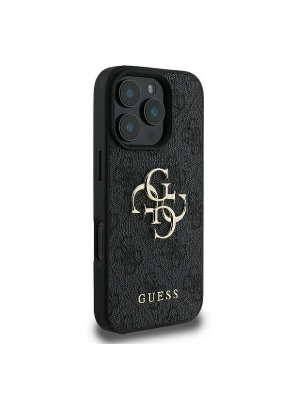 GUESS futerał do IPHONE 16 Pro Max GUHCP16X4GMGGR (4G PU Big Logo) czarny