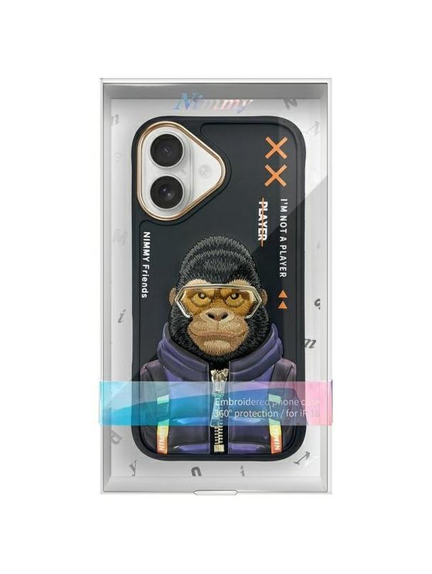NIMMY futerał COOL&CUTE 2.0 Monkey do IPHONE 16 czarny