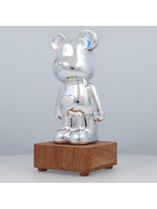 Lampka nocna LED 3D Miś Art Deco stojący L3GFBD